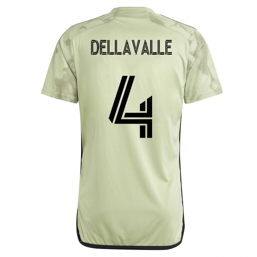 Niño Camiseta Lorenzo Dellavalle #4 Verde 2ª Equipación 2023/24 La Camisa