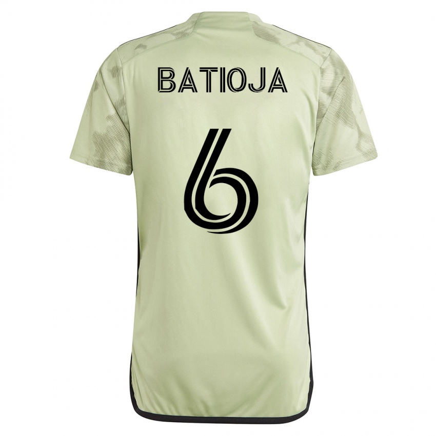 Niño Camiseta Jeremy Batioja #6 Verde 2ª Equipación 2023/24 La Camisa