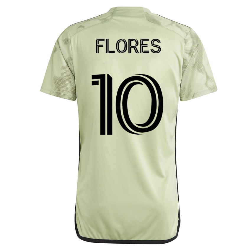 Niño Camiseta Leonardo Flores #10 Verde 2ª Equipación 2023/24 La Camisa