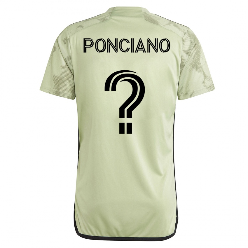 Niño Camiseta Emir Ponciano #0 Verde 2ª Equipación 2023/24 La Camisa