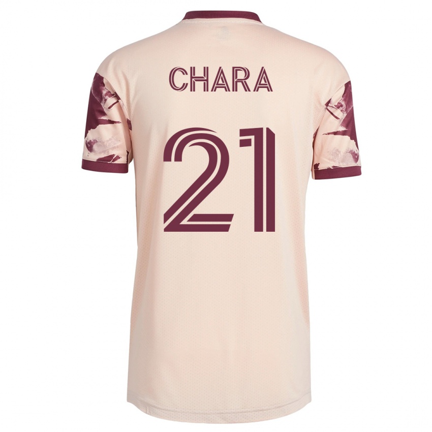 Niño Camiseta Diego Chará #21 Blanquecino 2ª Equipación 2023/24 La Camisa