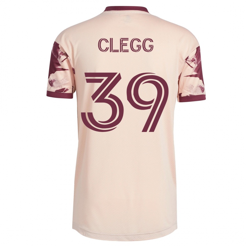 Niño Camiseta Tyler Clegg #39 Blanquecino 2ª Equipación 2023/24 La Camisa