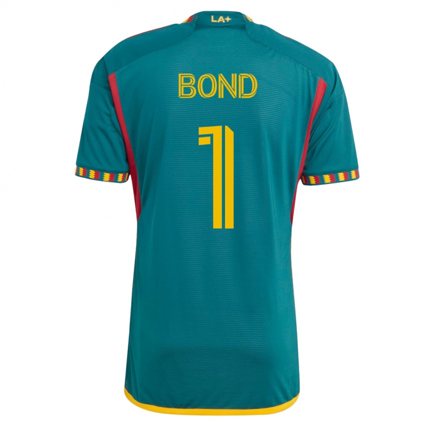 Niño Camiseta Jonathan Bond #1 Verde 2ª Equipación 2023/24 La Camisa