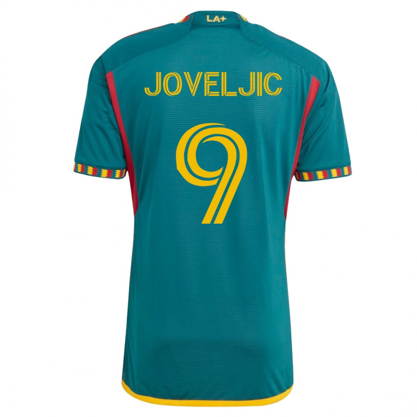 Niño Camiseta Dejan Joveljic #9 Verde 2ª Equipación 2023/24 La Camisa