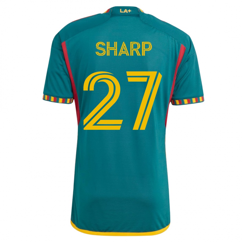 Niño Camiseta Billy Sharp #27 Verde 2ª Equipación 2023/24 La Camisa