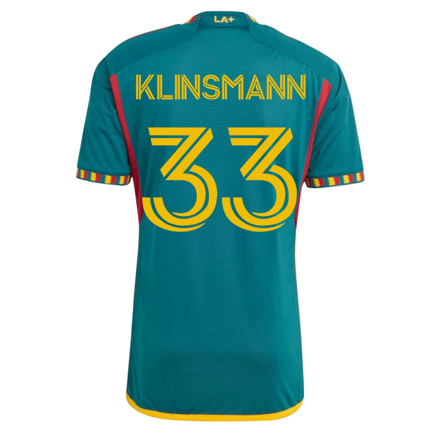 Niño Camiseta Jonathan Klinsmann #33 Verde 2ª Equipación 2023/24 La Camisa