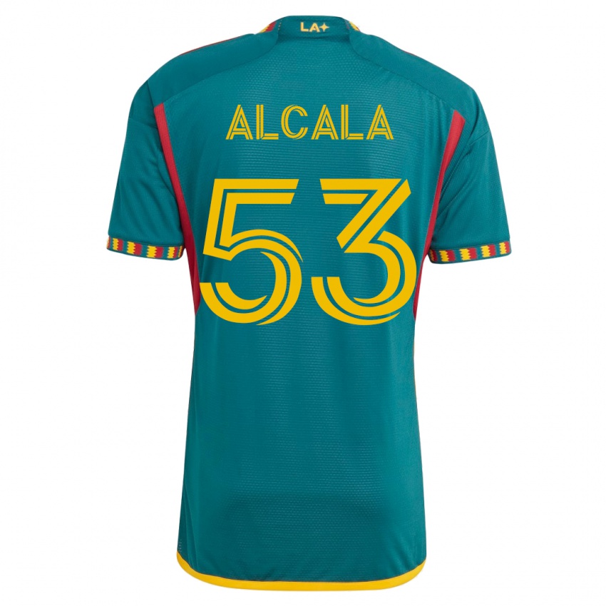Niño Camiseta Álex Alcalá #53 Verde 2ª Equipación 2023/24 La Camisa