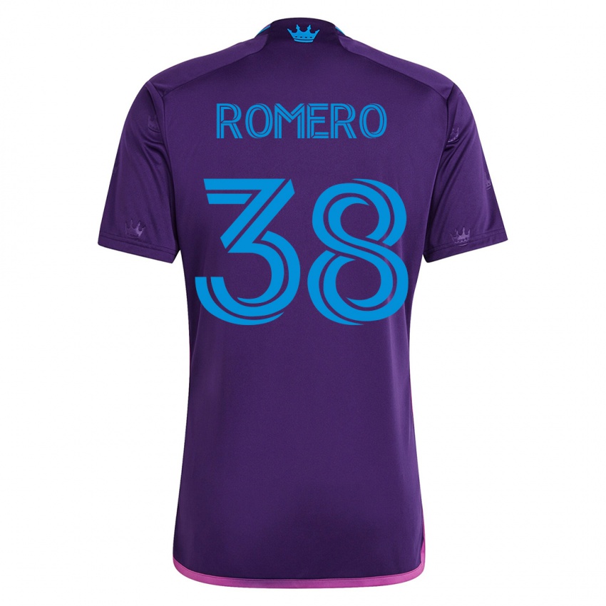 Niño Camiseta Brian Romero #38 Violeta 2ª Equipación 2023/24 La Camisa