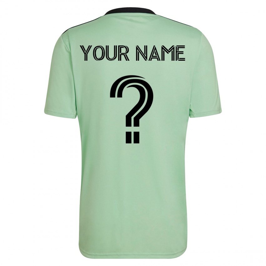 Niño Camiseta Su Nombre #0 Verde Claro 2ª Equipación 2023/24 La Camisa