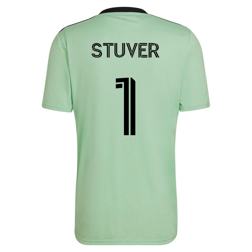 Niño Camiseta Brad Stuver #1 Verde Claro 2ª Equipación 2023/24 La Camisa