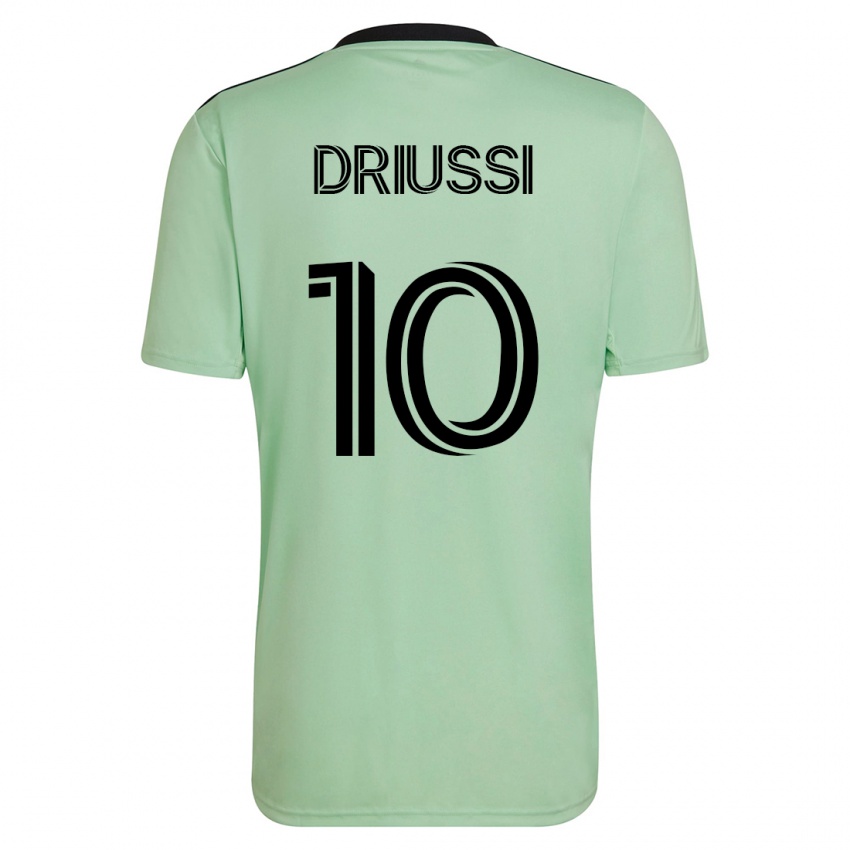 Niño Camiseta Sebastián Driussi #10 Verde Claro 2ª Equipación 2023/24 La Camisa