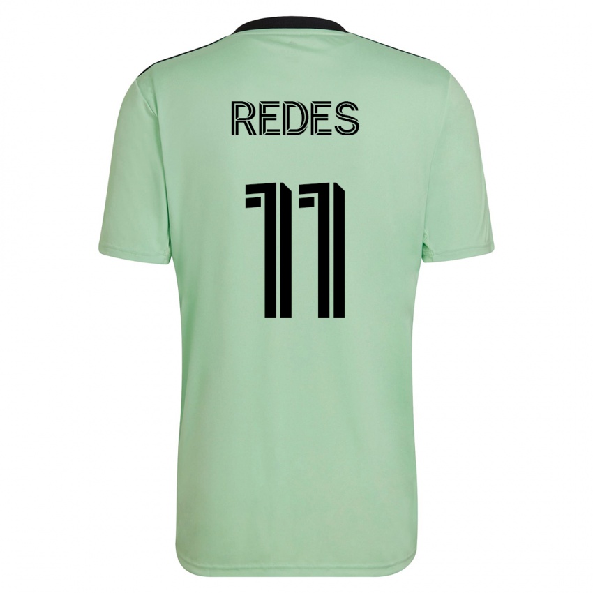 Niño Camiseta Rodney Redes #11 Verde Claro 2ª Equipación 2023/24 La Camisa