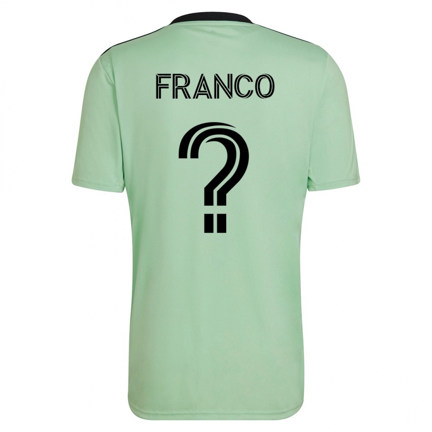 Niño Camiseta Jordan Franco #0 Verde Claro 2ª Equipación 2023/24 La Camisa
