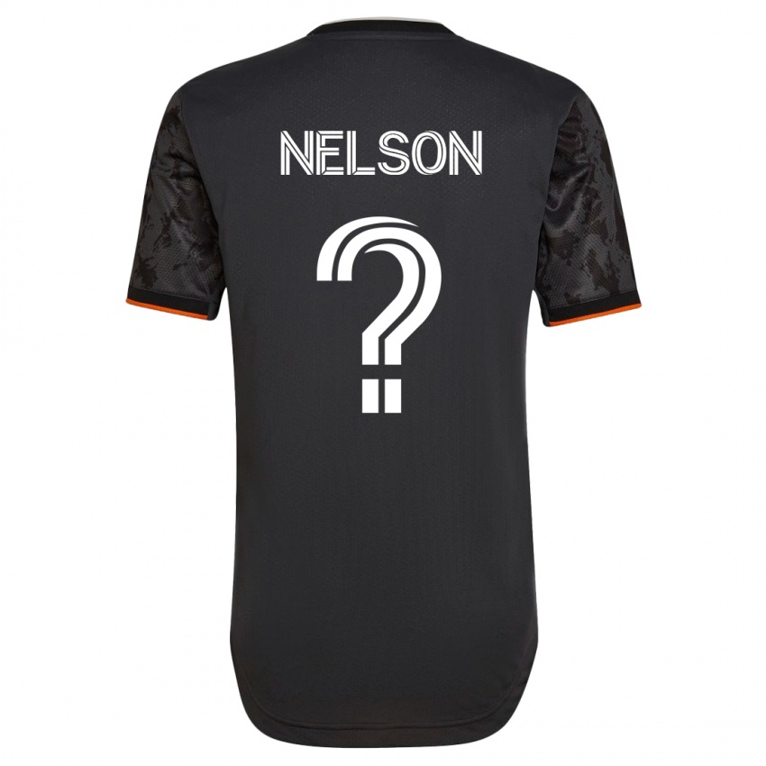 Niño Camiseta Michael Nelson #0 Negro 2ª Equipación 2023/24 La Camisa