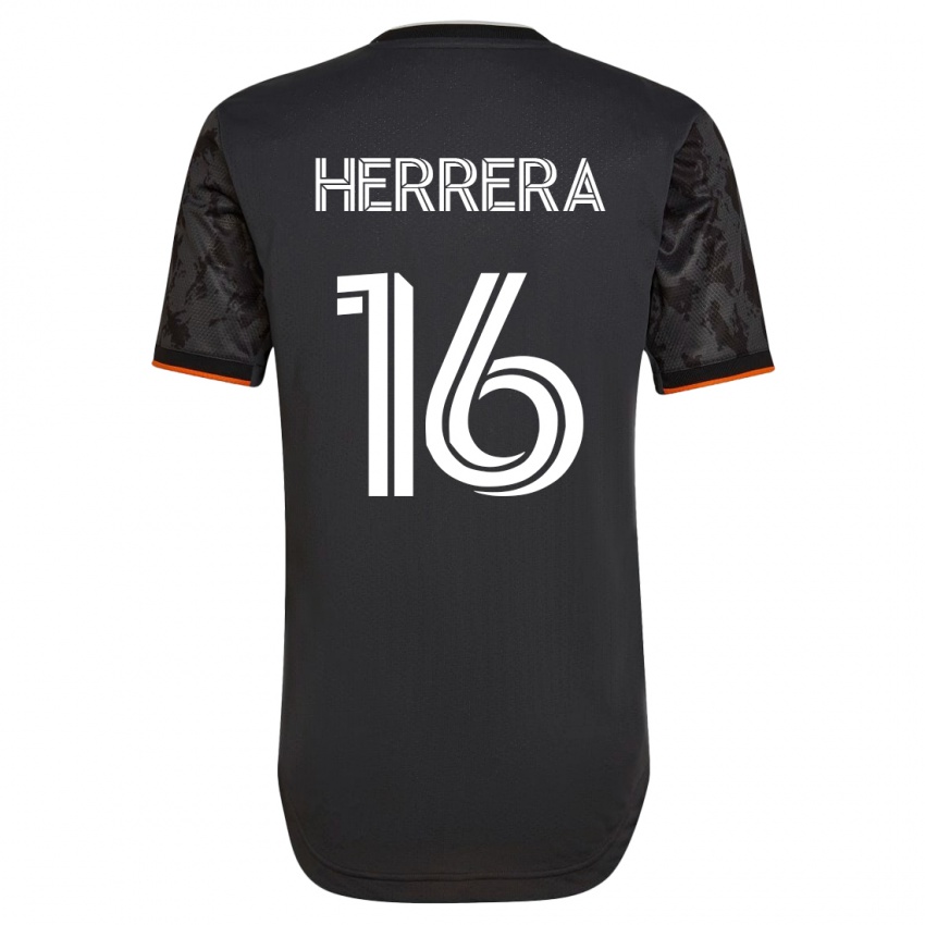 Niño Camiseta Hector Herrera #16 Negro 2ª Equipación 2023/24 La Camisa