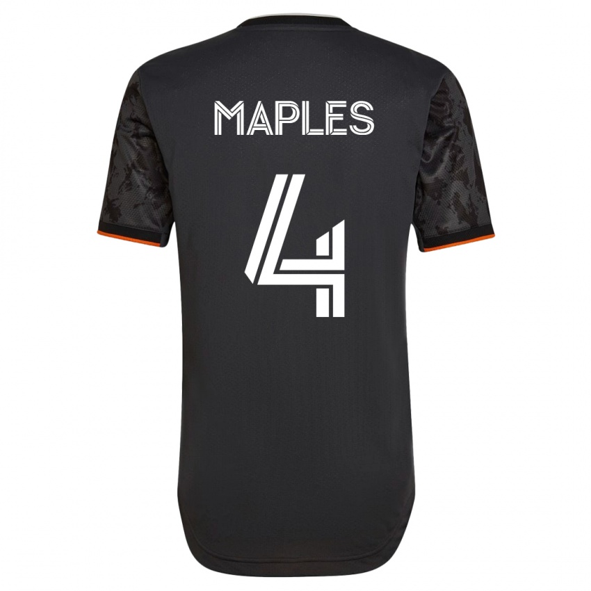 Niño Camiseta Talen Maples #4 Negro 2ª Equipación 2023/24 La Camisa