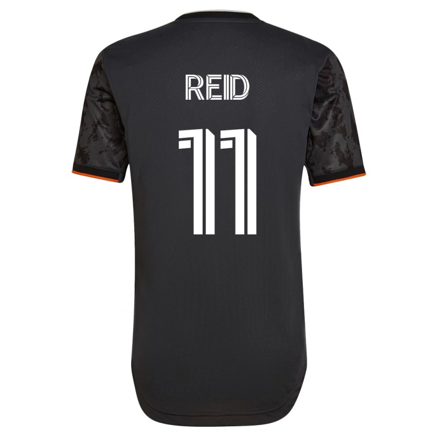 Niño Camiseta Isaiah Reid #11 Negro 2ª Equipación 2023/24 La Camisa