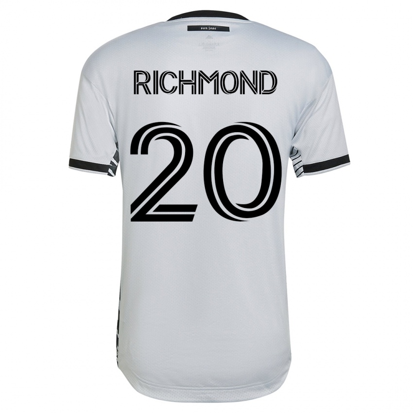 Niño Camiseta Will Richmond #20 Blanco 2ª Equipación 2023/24 La Camisa