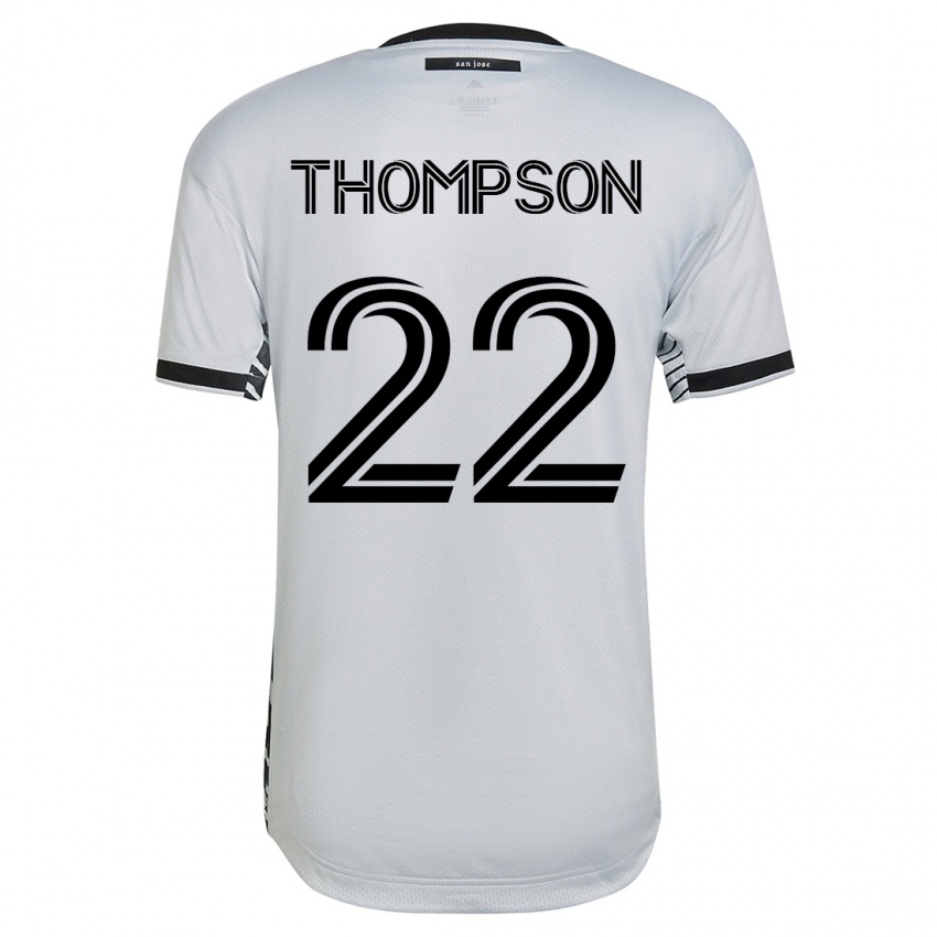 Niño Camiseta Tommy Thompson #22 Blanco 2ª Equipación 2023/24 La Camisa