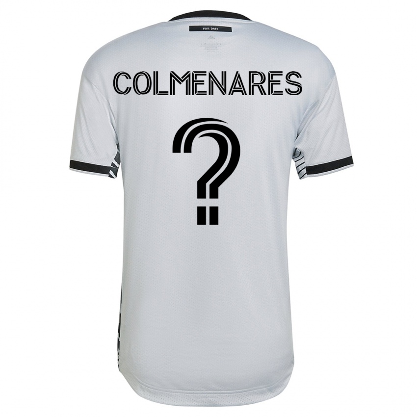 Niño Camiseta Mateo Colmenares #0 Blanco 2ª Equipación 2023/24 La Camisa