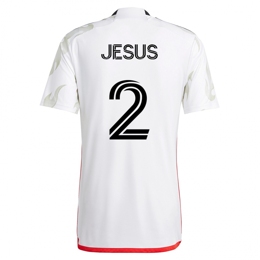 Niño Camiseta Geovane Jesus #2 Blanco 2ª Equipación 2023/24 La Camisa