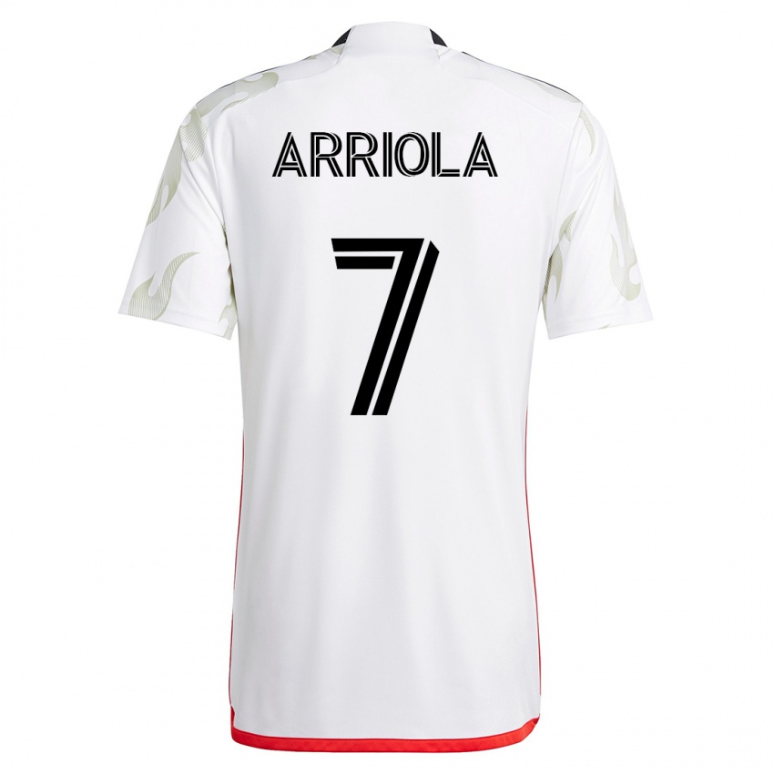 Niño Camiseta Paul Arriola #7 Blanco 2ª Equipación 2023/24 La Camisa