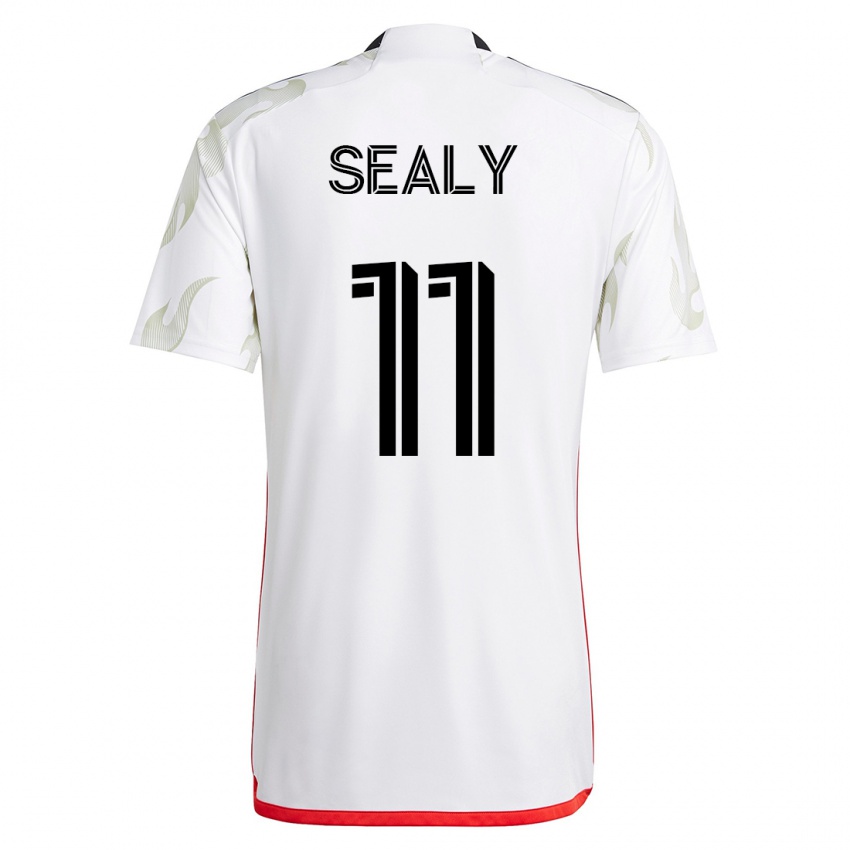 Niño Camiseta Dante Sealy #11 Blanco 2ª Equipación 2023/24 La Camisa