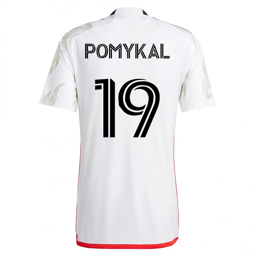 Niño Camiseta Paxton Pomykal #19 Blanco 2ª Equipación 2023/24 La Camisa