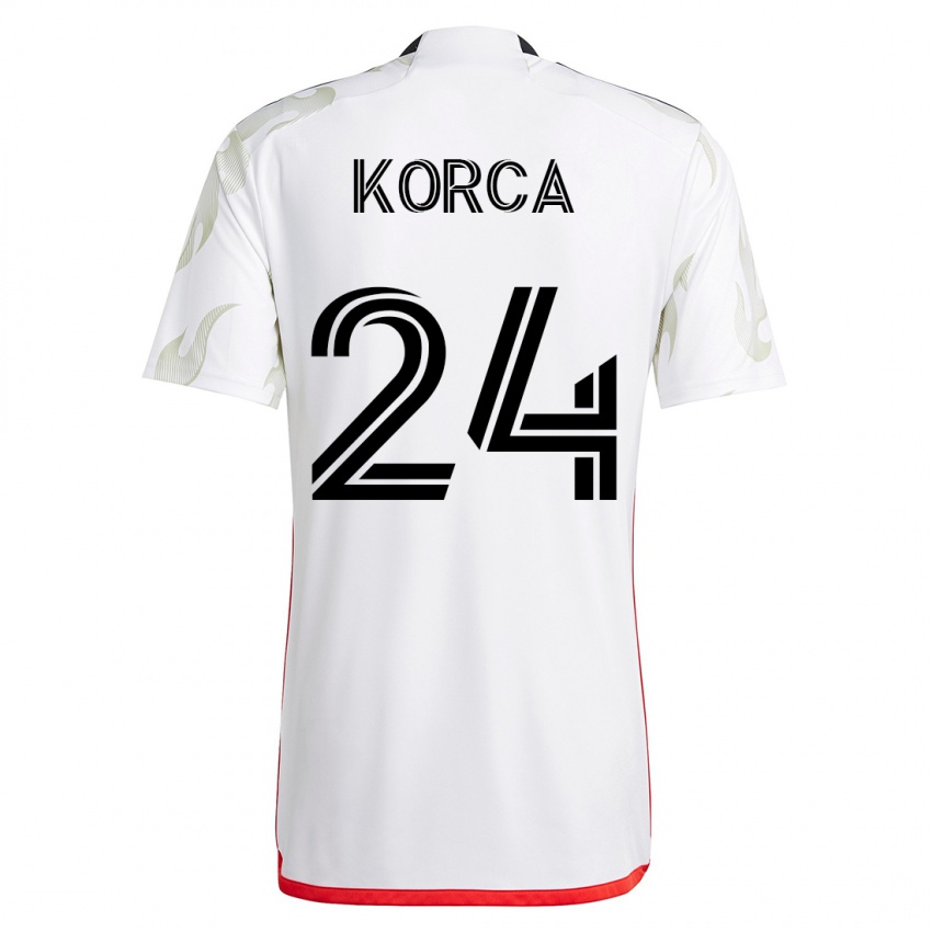 Niño Camiseta Amet Korca #24 Blanco 2ª Equipación 2023/24 La Camisa