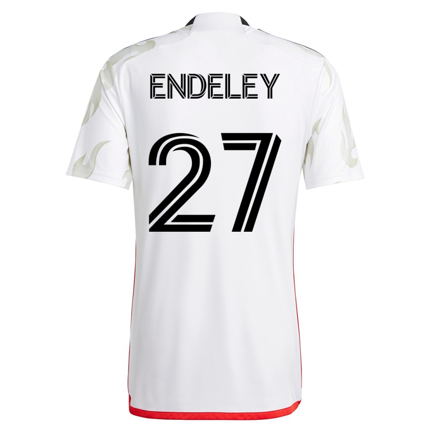 Niño Camiseta Herbert Endeley #27 Blanco 2ª Equipación 2023/24 La Camisa