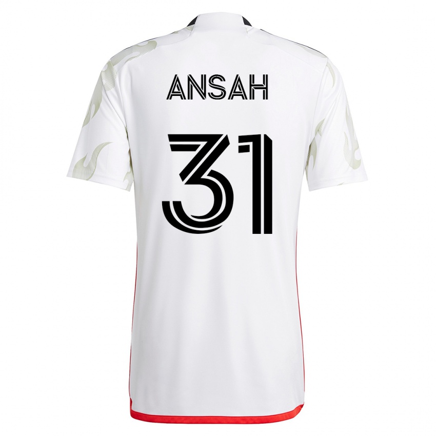 Niño Camiseta Eugene Ansah #31 Blanco 2ª Equipación 2023/24 La Camisa