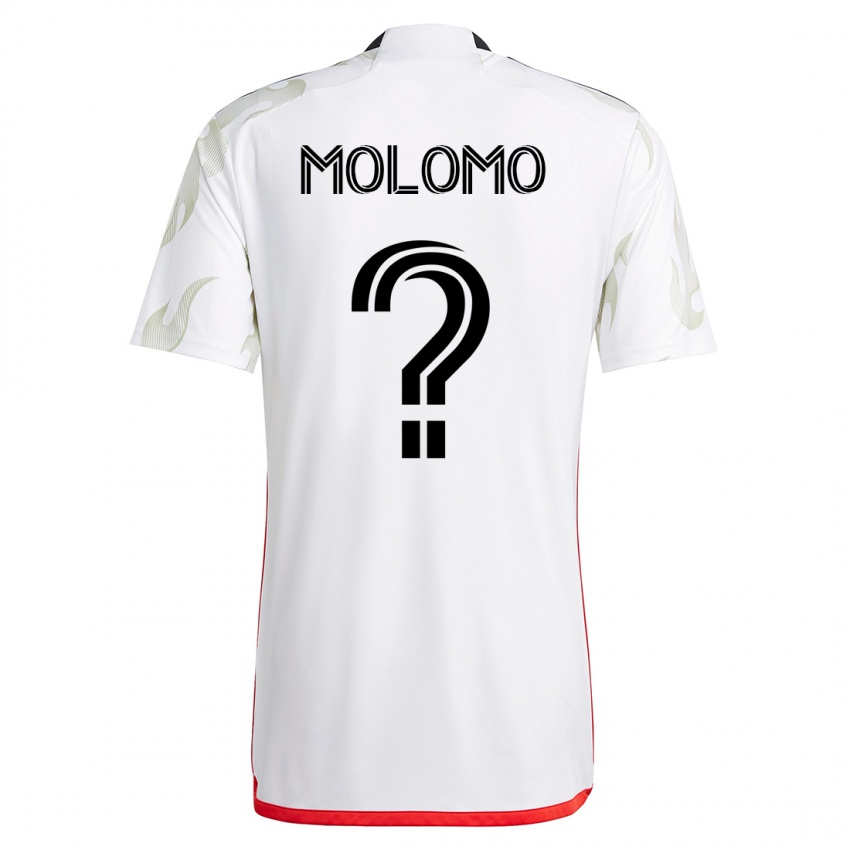 Niño Camiseta Zach Molomo #0 Blanco 2ª Equipación 2023/24 La Camisa