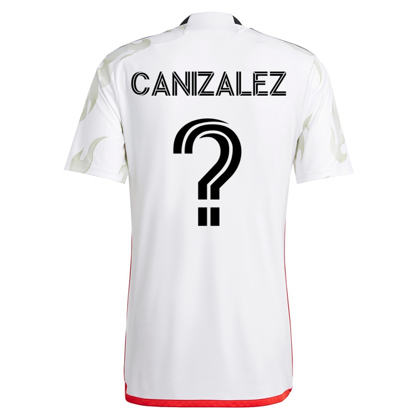 Niño Camiseta Henry Canizalez #0 Blanco 2ª Equipación 2023/24 La Camisa