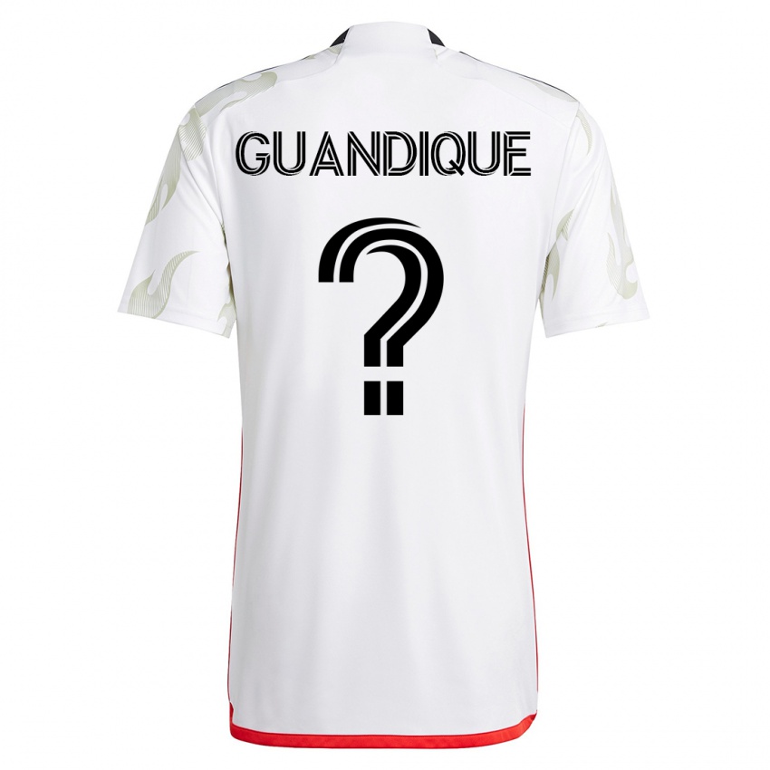 Niño Camiseta Josmar Guandique #0 Blanco 2ª Equipación 2023/24 La Camisa