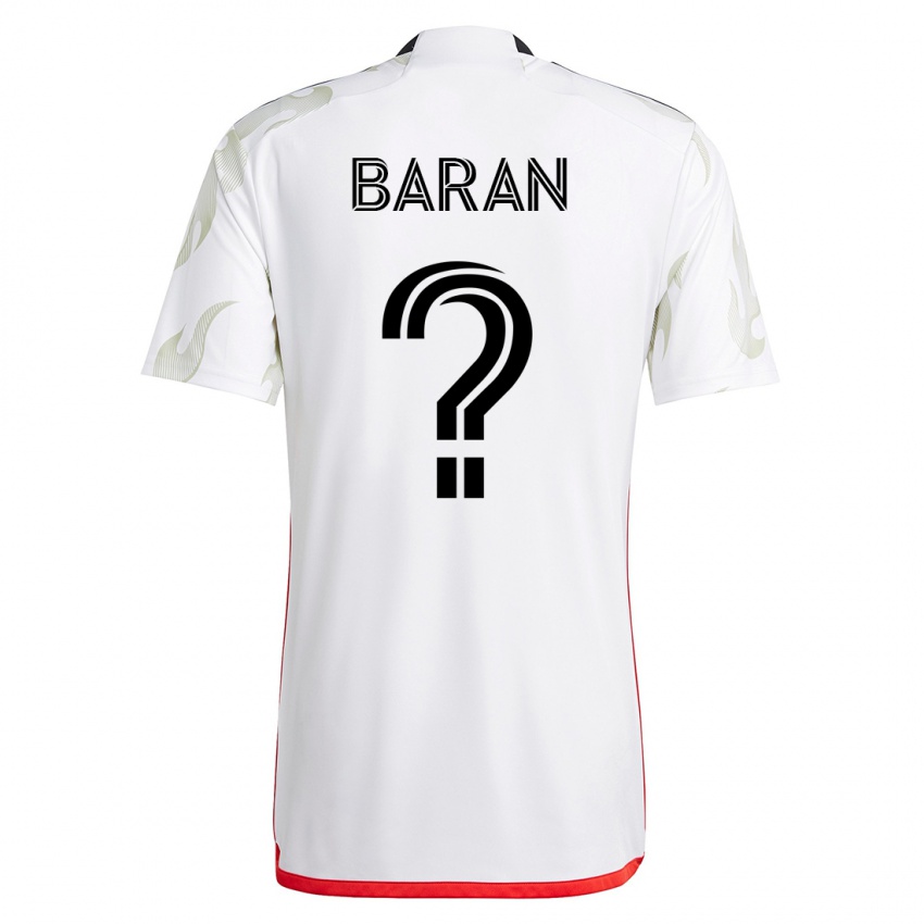 Niño Camiseta Daniel Baran #0 Blanco 2ª Equipación 2023/24 La Camisa