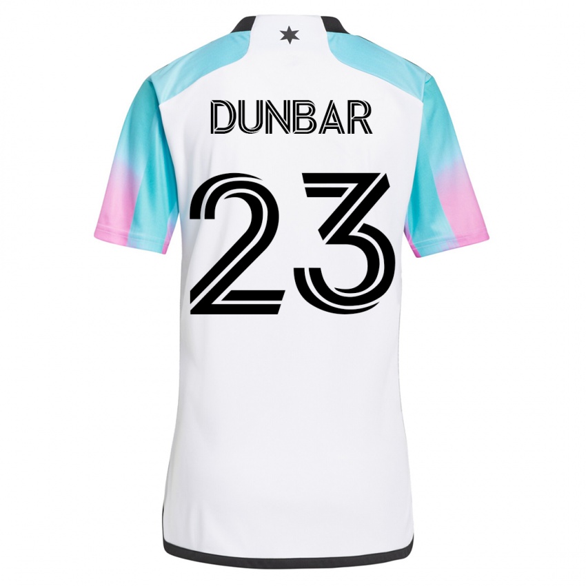 Niño Camiseta Cameron Dunbar #23 Blanco 2ª Equipación 2023/24 La Camisa