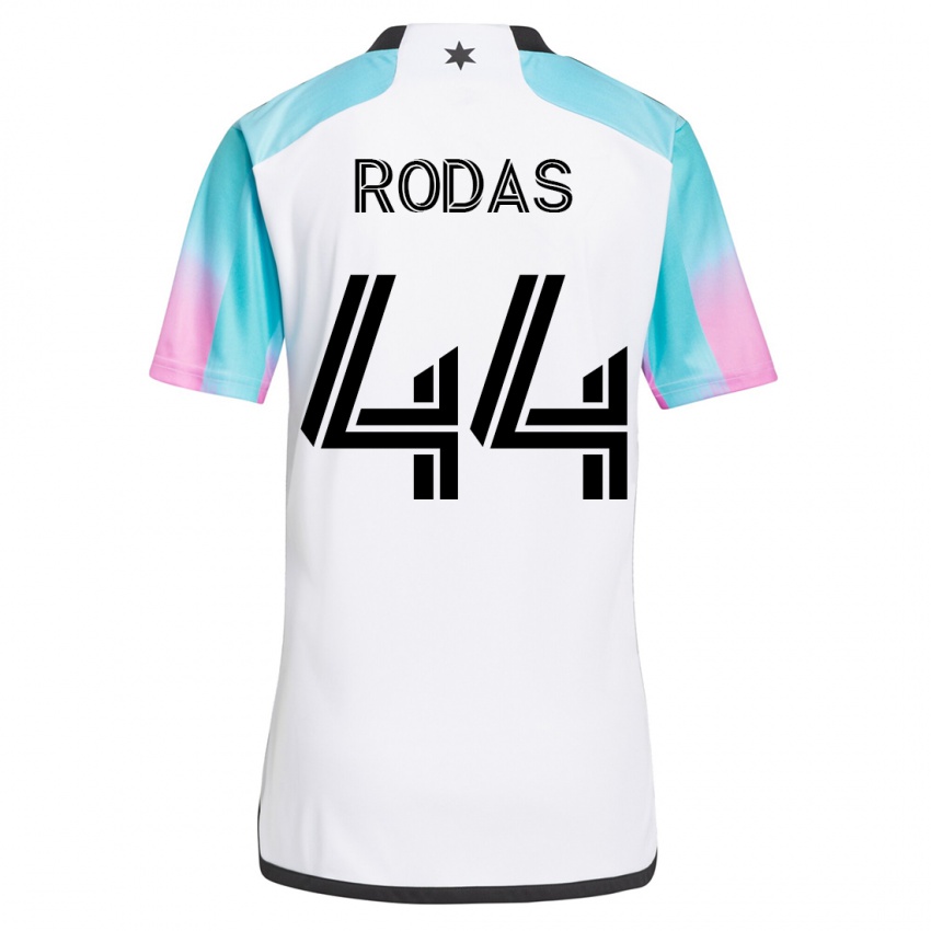 Niño Camiseta Geremy Rodas #44 Blanco 2ª Equipación 2023/24 La Camisa