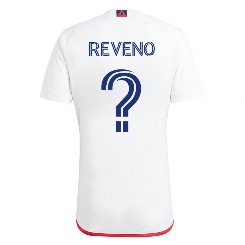 Niño Camiseta Ben Reveno #0 Blanco Rojo 2ª Equipación 2023/24 La Camisa