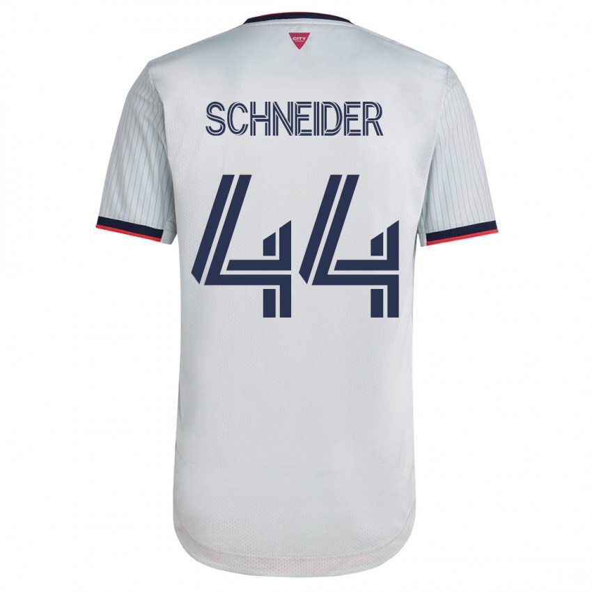 Niño Camiseta Max Schneider #44 Blanco 2ª Equipación 2023/24 La Camisa