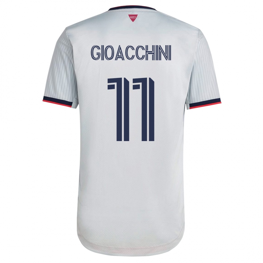 Niño Camiseta Nicholas Gioacchini #11 Blanco 2ª Equipación 2023/24 La Camisa