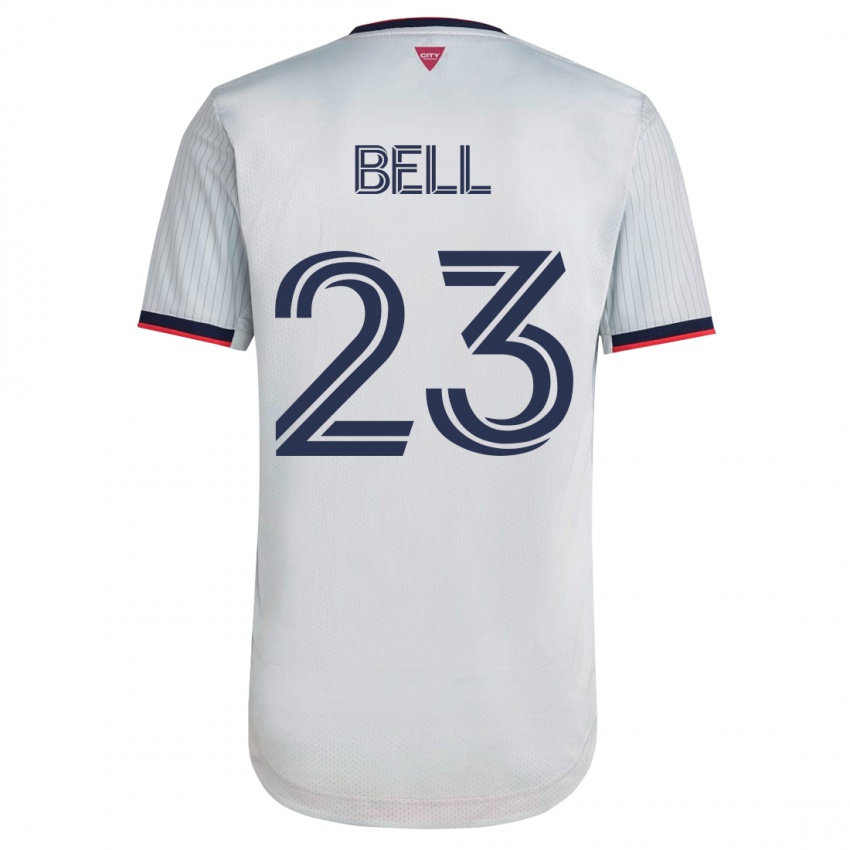 Niño Camiseta Jon Bell #23 Blanco 2ª Equipación 2023/24 La Camisa