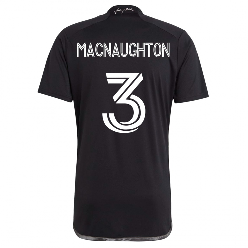 Niño Camiseta Lukas Macnaughton #3 Negro 2ª Equipación 2023/24 La Camisa