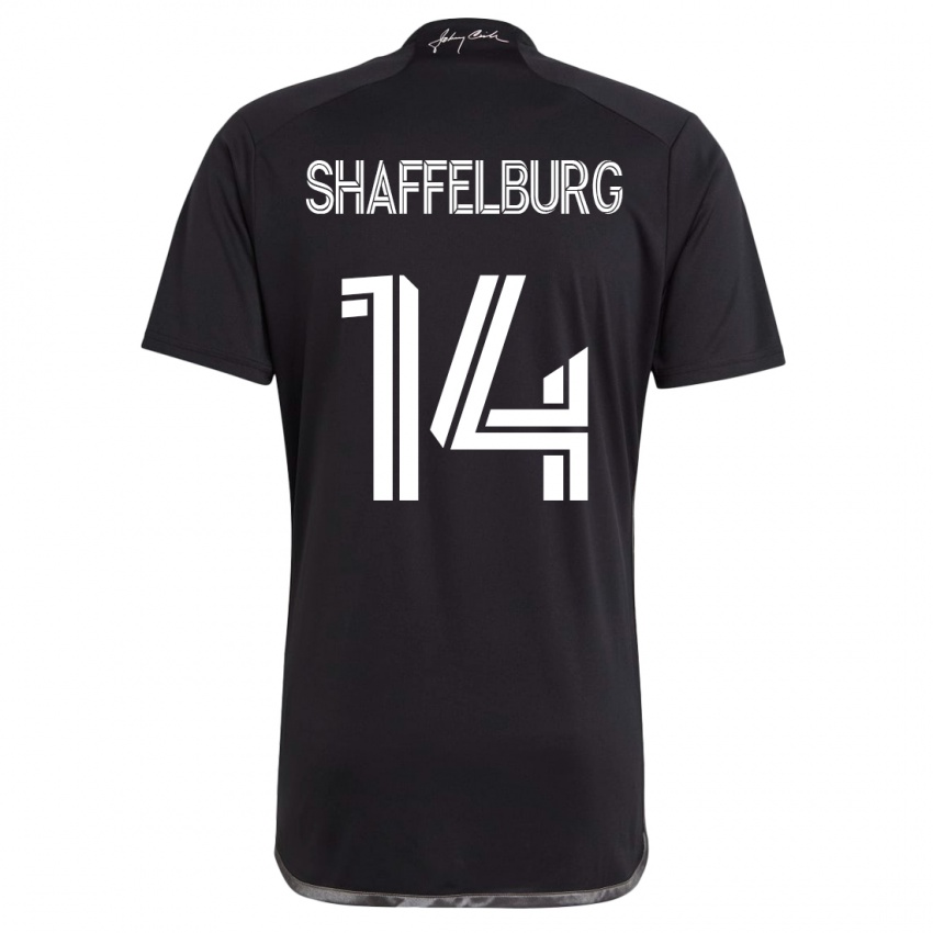 Niño Camiseta Jacob Shaffelburg #14 Negro 2ª Equipación 2023/24 La Camisa