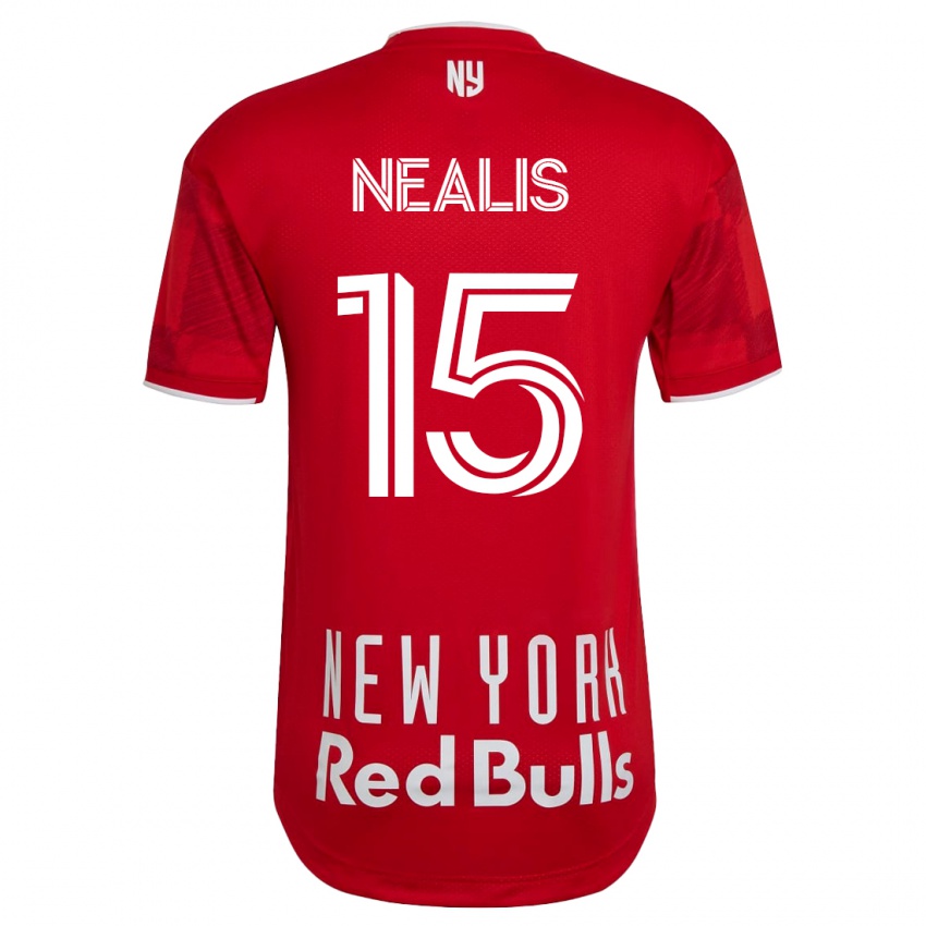 Niño Camiseta Sean Nealis #15 Beige-Dorado 2ª Equipación 2023/24 La Camisa
