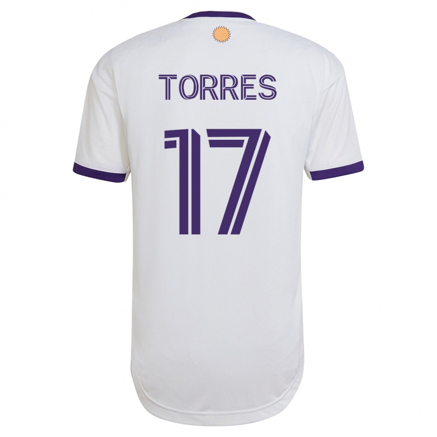 Niño Camiseta Facundo Torres #17 Blanco 2ª Equipación 2023/24 La Camisa