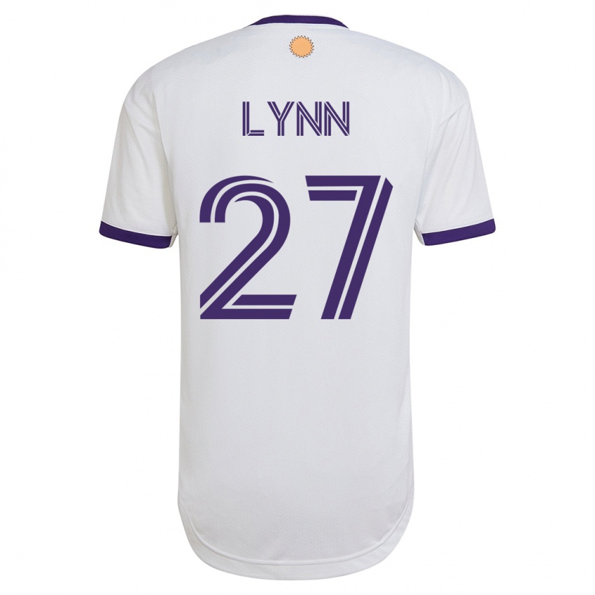 Niño Camiseta Jack Lynn #27 Blanco 2ª Equipación 2023/24 La Camisa