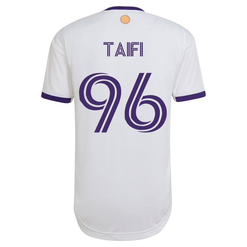 Niño Camiseta Zakaria Taifi #96 Blanco 2ª Equipación 2023/24 La Camisa