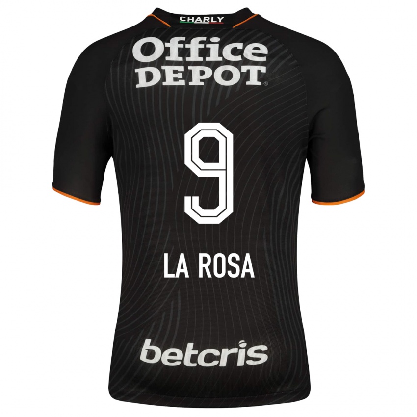 Niño Camiseta Roberto De La Rosa #9 Negro 2ª Equipación 2023/24 La Camisa