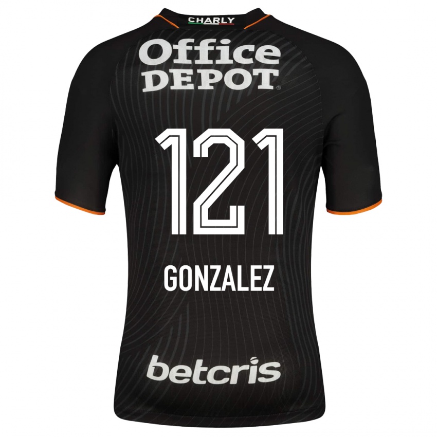 Niño Camiseta Cristian González #121 Negro 2ª Equipación 2023/24 La Camisa