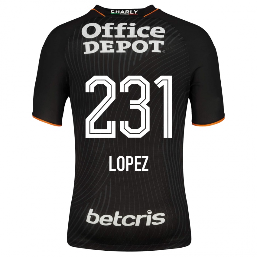 Niño Camiseta Víctor López #231 Negro 2ª Equipación 2023/24 La Camisa